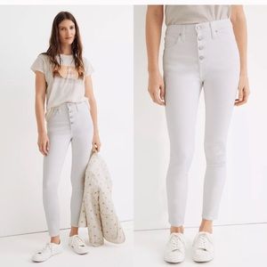 NWOT 10” High Rise Madewell Skinny Crop Jeans